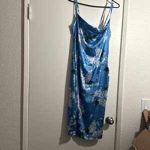 Blue cherry blossom dress